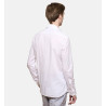 Chemise blanc en voile de coton coupe droite