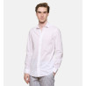 Chemise blanc en voile de coton coupe droite